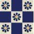 Mexican Talavera Tile Daisy 4